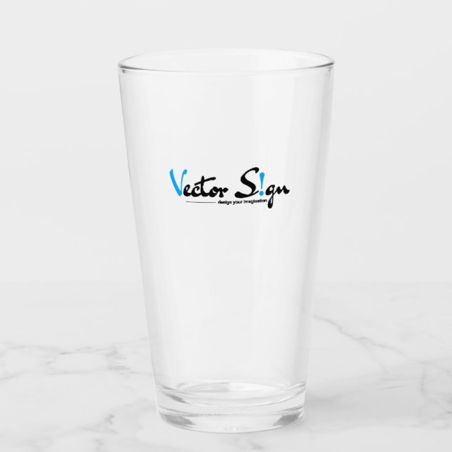 Personalisiertes Liter-Glas Glas (Vorderseite)