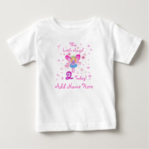Personalisiertes LIttle Angel 2. Geburtstagshirt Baby T-shirt