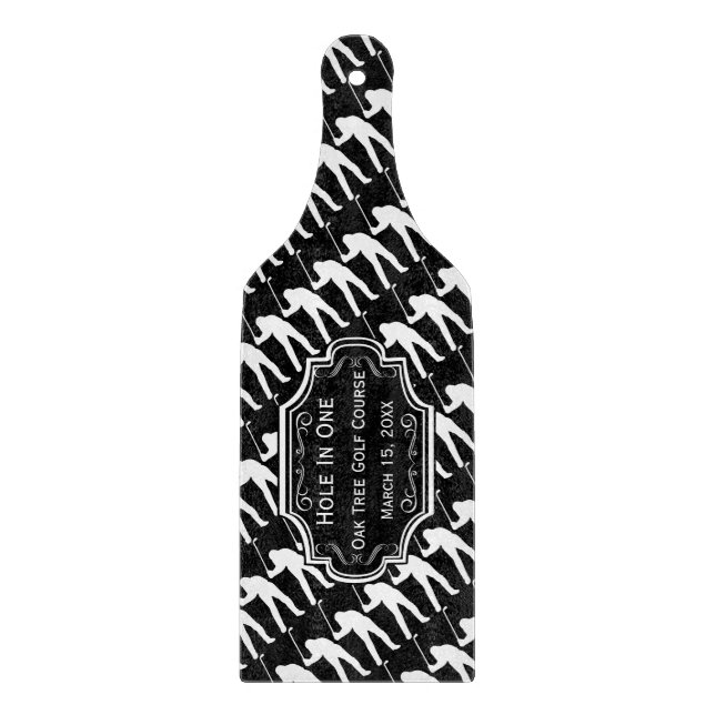 Personalisiertes Loch in einer Höhle GOLFER Schneidebrett (Vorderseite)