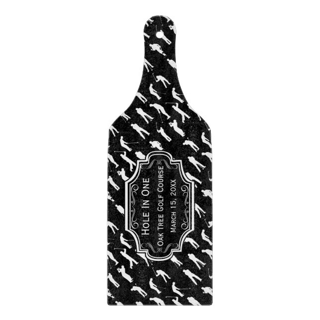 Personalisiertes Loch in einer Höhle GOLFER Schneidebrett (Vorderseite)