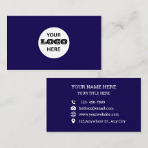 Personalisiertes Logo Blau Professionelle Geschäft