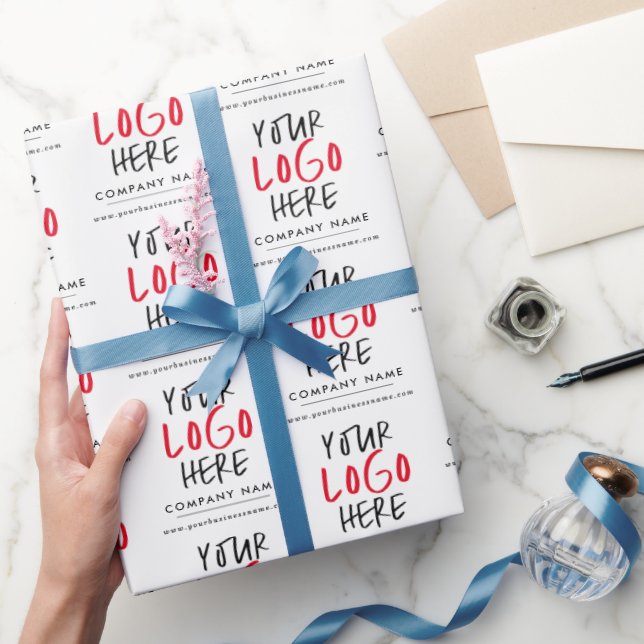 Personalisiertes Logo-Branding für Unternehmen Geschenkpapier (Schenken)
