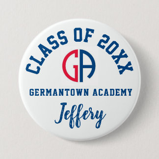 Personalisiertes Logo der Germantown Academy Button