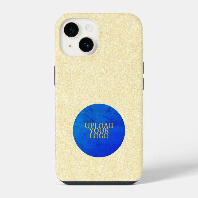Personalisiertes Logo Elegant iPhone 14 Fall Hülle (Rückseite)