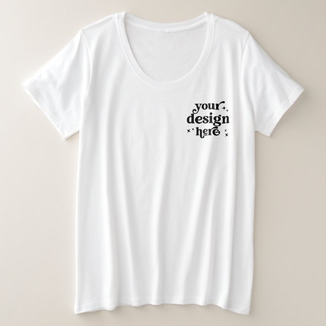 Personalisiertes Logo für das Vorder- und Rückseit Große Größe T-Shirt (Design vorne)