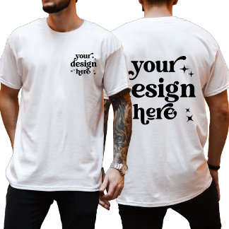 Personalisiertes Logo für das Vorder- und Rückseit T-Shirt