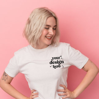 Personalisiertes Logo für das Vorder- und Rückseit Tri-Blend Shirt