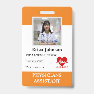 Personalisiertes Logo für Krankenhausmitarbeiter u Ausweis