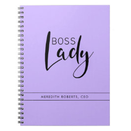 Personalisiertes Logo für Light Violet Boss Lady Notizblock