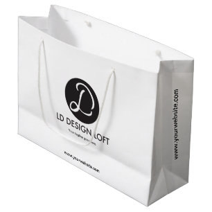 Personalisiertes Logo für Unternehmen Große Geschenktüte