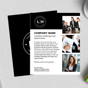 Personalisiertes Logo Geschäft Flyer
