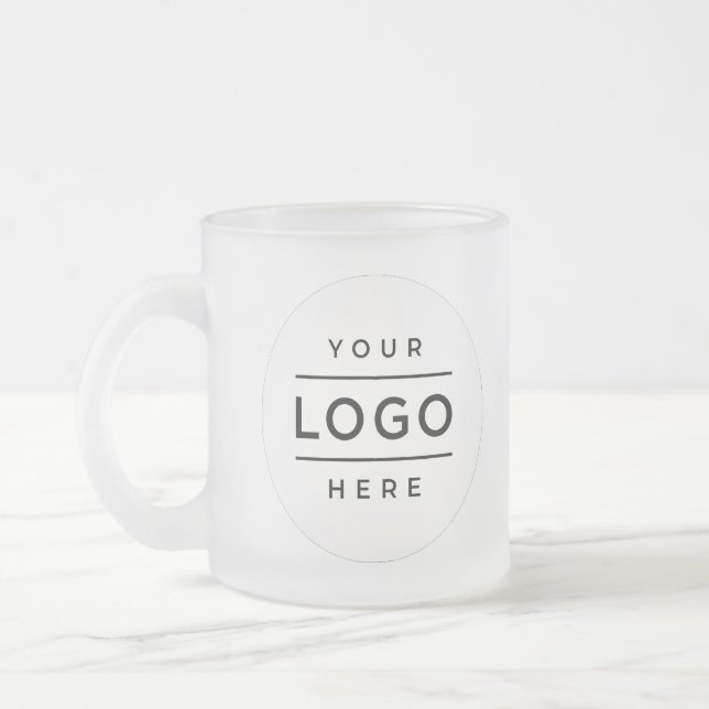 Personalisiertes Logo Mattglastasse (Links)