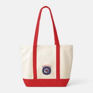 Personalisiertes Logo mit Blauem Feuerwehr-Abzeich Tragetasche