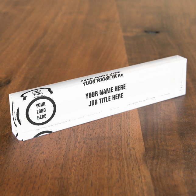 Personalisiertes Logo Namensplakette (Seite)