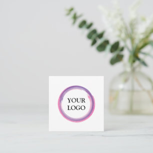 Personalisiertes Logo Quadratische Visitenkarte
