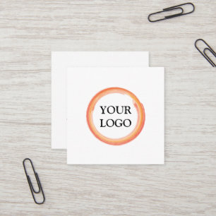 Personalisiertes Logo Quadratische Visitenkarte
