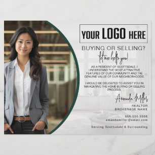 Personalisiertes Logo Realtor Broker Real Anwesen  Flyer