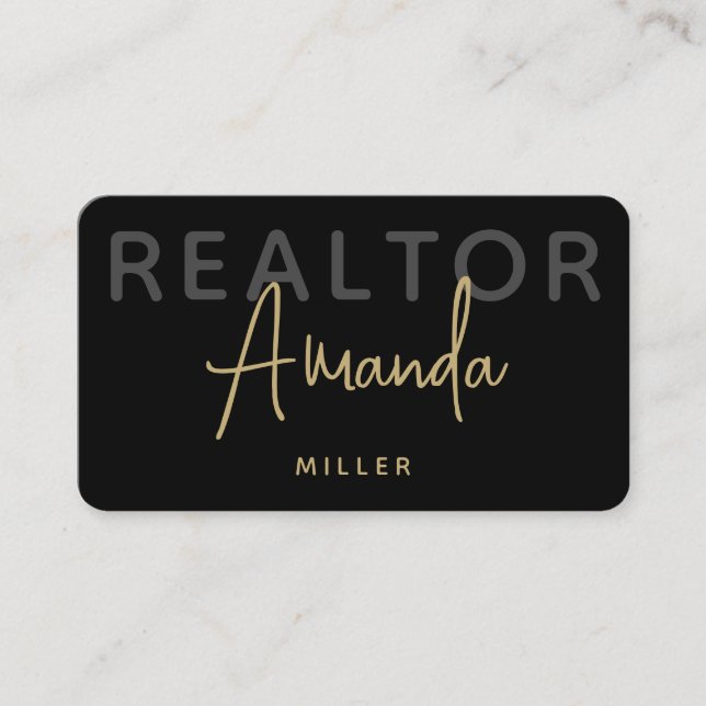 Personalisiertes Logo Realtor Broker Real Anwesen  Visitenkarte (Vorderseite)
