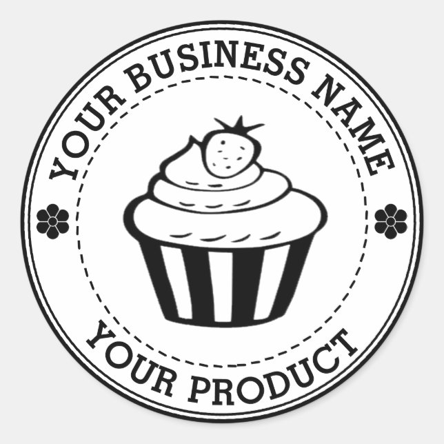Personalisiertes Logo Runder Aufkleber (Vorderseite)