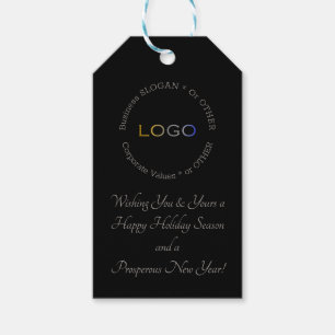 Personalisiertes Logo Schwarz Silber Unternehmensf Geschenkanhänger