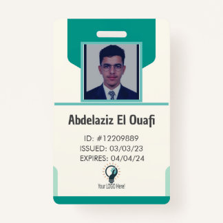 Personalisiertes Logo und Foto-ID-Abzeichen für Mi Ausweis