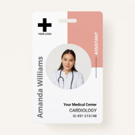 Personalisiertes Logo und Foto-ID des Krankenhause Ausweis