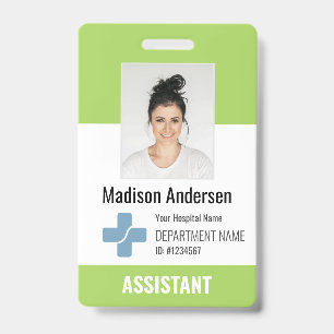 Personalisiertes Logo und Foto-ID des Krankenhause Ausweis