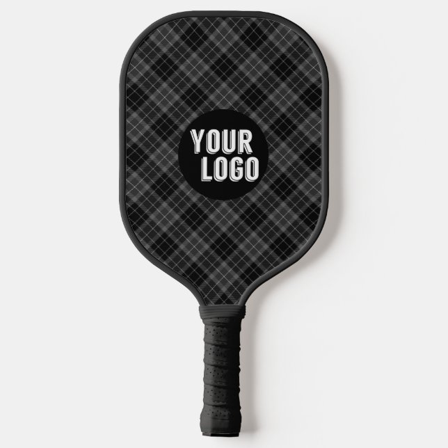 Personalisiertes Logo und QR-Code Fett Moderne Mar Pickleball Schläger (Rückseite)
