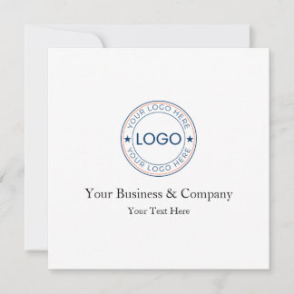 Personalisiertes Logo und Text Einladung