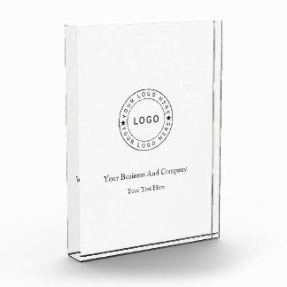 Personalisiertes Logo und Text Fotoblock