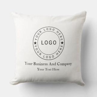 Personalisiertes Logo und Text Kissen