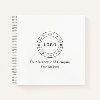Personalisiertes Logo und Text Notizbuch
