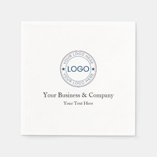Personalisiertes Logo und Text Serviette