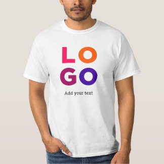 Personalisiertes Logo- und Text-T-Shirt T-Shirt