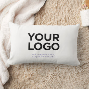 Personalisiertes Logo und Text Unternehmen Lendenkissen