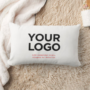 Personalisiertes Logo und Text Unternehmens Lendenkissen