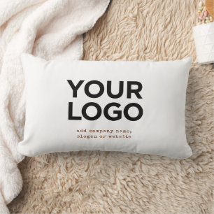 Personalisiertes Logo und Text Unternehmens Lendenkissen