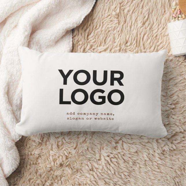 Personalisiertes Logo und Text Unternehmens Lendenkissen (Decke)