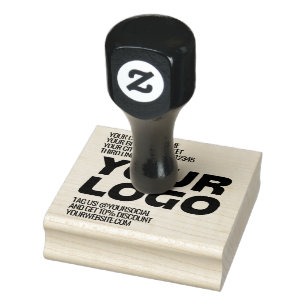 Personalisiertes Logo und Text Werbeartikel Gummistempel