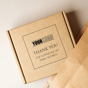 Personalisiertes Logo Vielen Dank Gummistempel