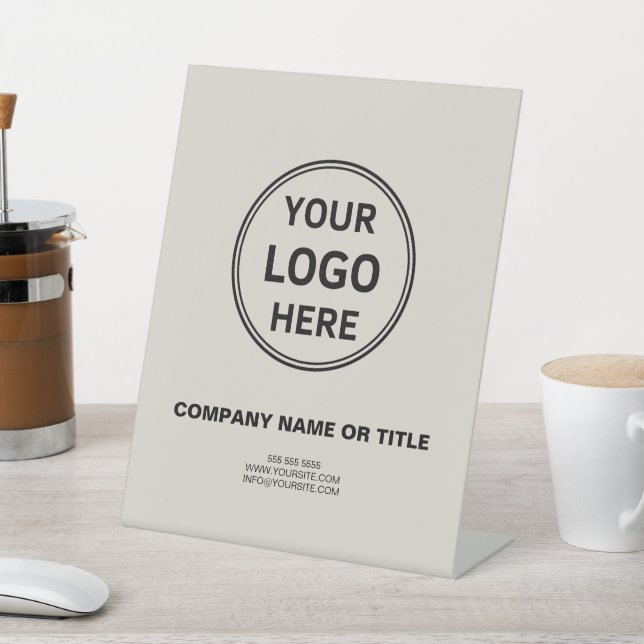Personalisiertes Logo-Werbegeschäft Sockelschild (In SItu)