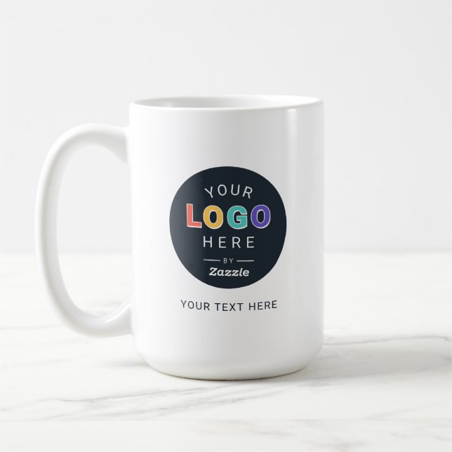 Personalisiertes Logodesign Kaffeetasse (Links)