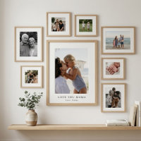 Personalisiertes Love You Mama Foto Poster | Benut