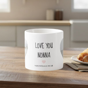 Personalisiertes Love You Nonna Benutzerdefinier Espressotasse