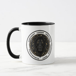 Personalisiertes Löwe-Sternzeichen Name und Eigens Tasse