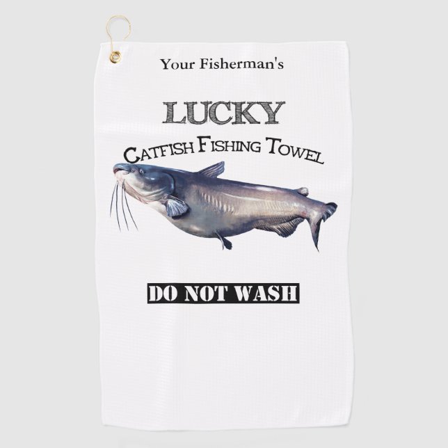 Personalisiertes Lucky Catfish Handtuch (Vorderseite)