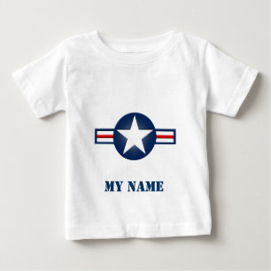 Personalisiertes Luftwaffen-Logo-Säuglings-Shirt Baby T-shirt