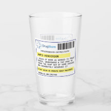 Personalisiertes lustiges Bier-/Cider-Rezeptglas