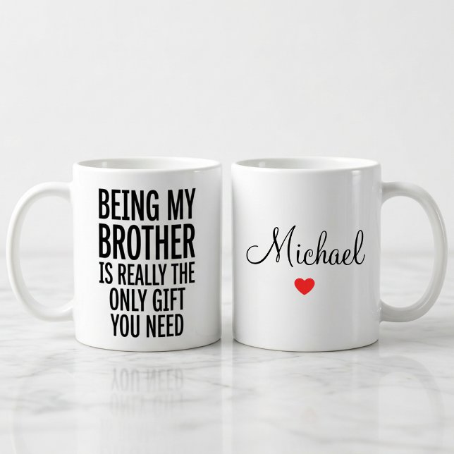 Personalisiertes lustiges Bruder-Geschenk Tasse (Von Creator hochgeladen)