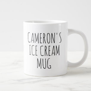 Personalisiertes lustiges Gag-Geschenk Eiscreme Jumbo-Tasse